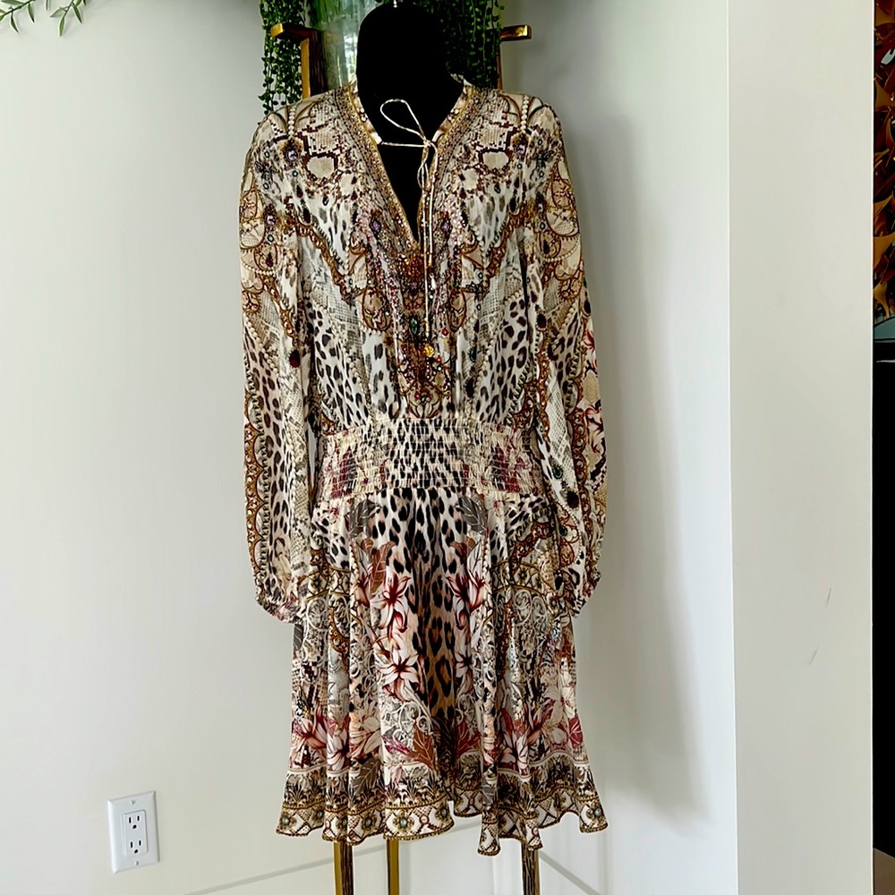 Camilla crystal embroidered dress